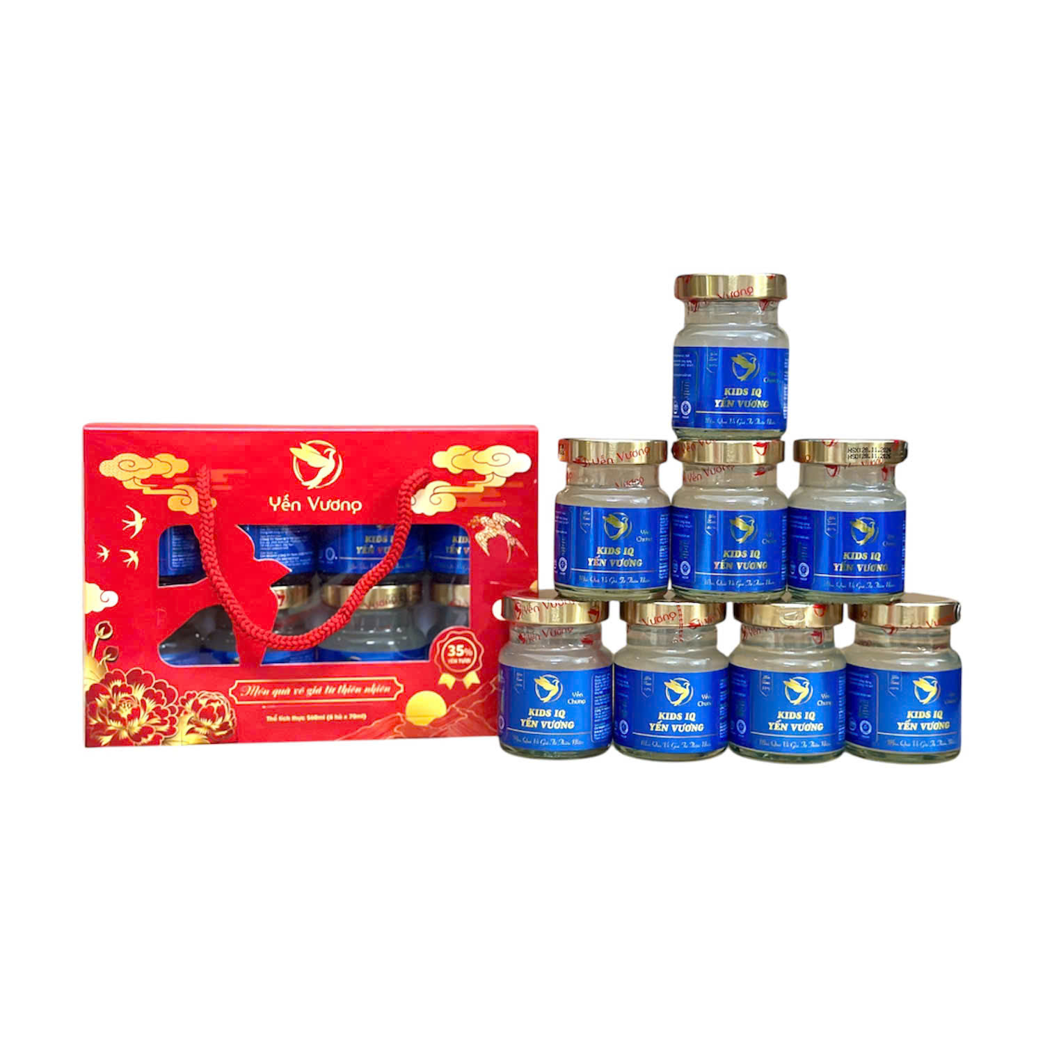 Lốc 8 hũ yến Vương 70ml Kids IQ